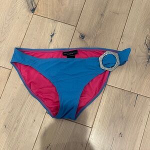 Marc By Marc Jacobs Blue and Pink Swimwear with Silver Accent